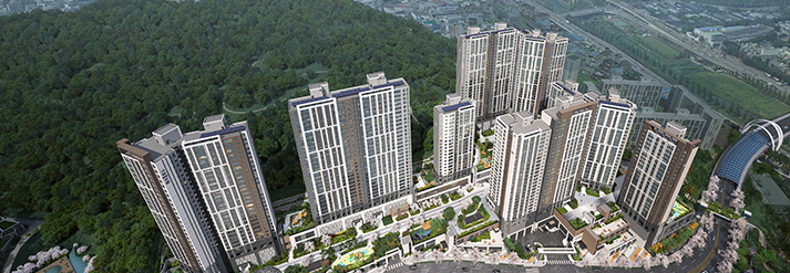 트리븐 센텀 2단지 조감도 부산 해운대구 반여동 610-5 일원 총 792세대